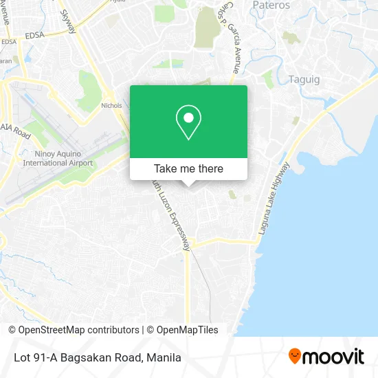 Lot 91-A Bagsakan Road map