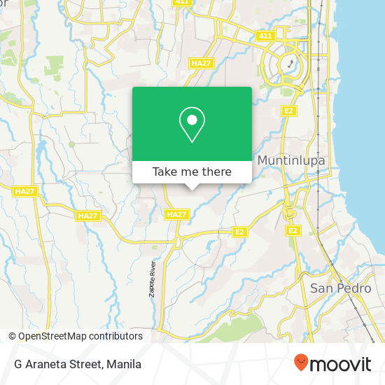 G Araneta Street map