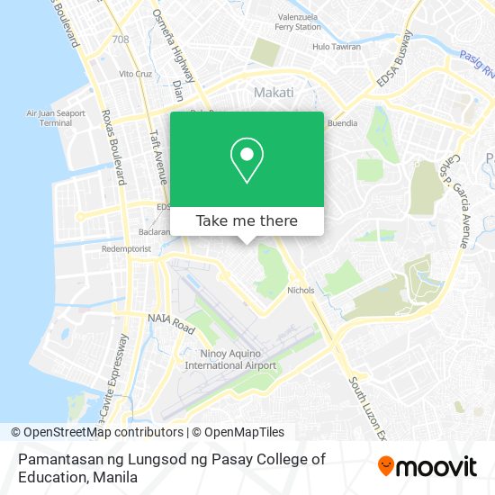Pamantasan ng Lungsod ng Pasay College of Education map