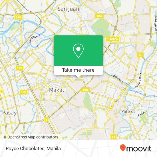 Royce Chocolates map