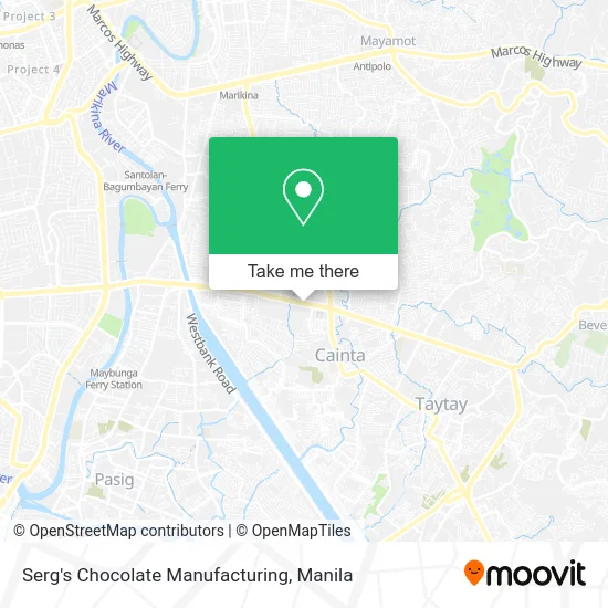 Serg's Chocolate Manufacturing map
