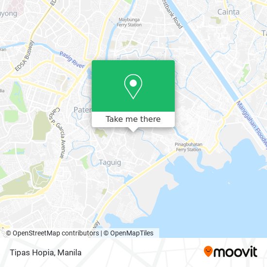 Tipas Hopia map