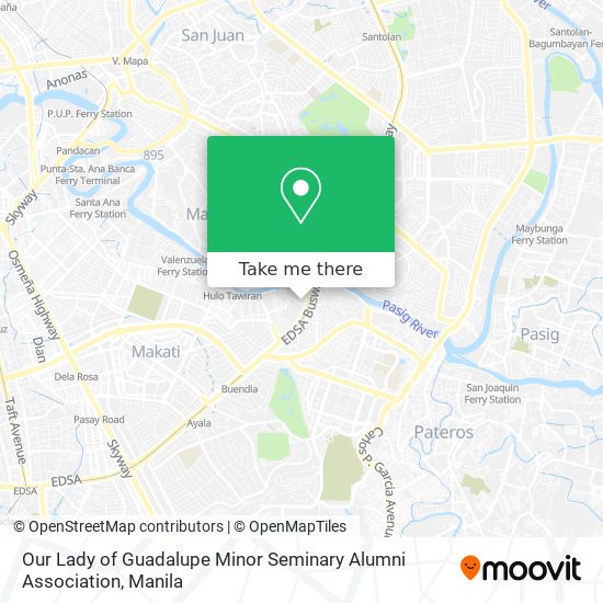 Our Lady of Guadalupe Minor Seminary Alumni Association map