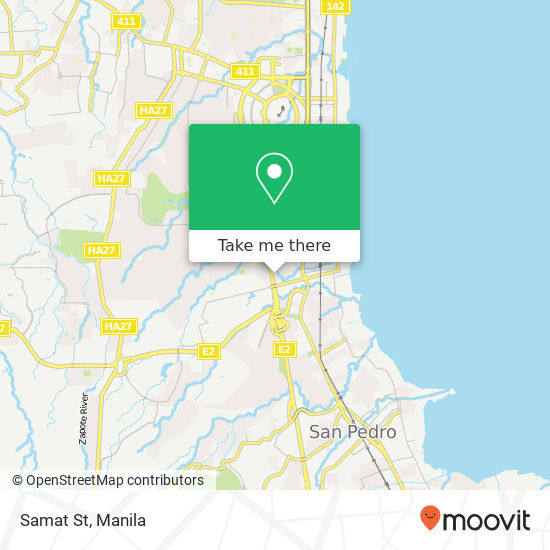 Samat St map
