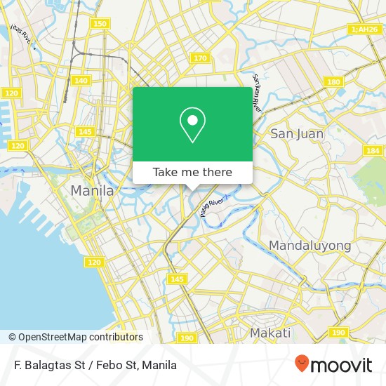 F. Balagtas St / Febo St map