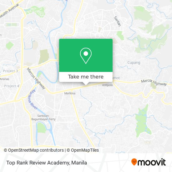 Top Rank Review Academy map