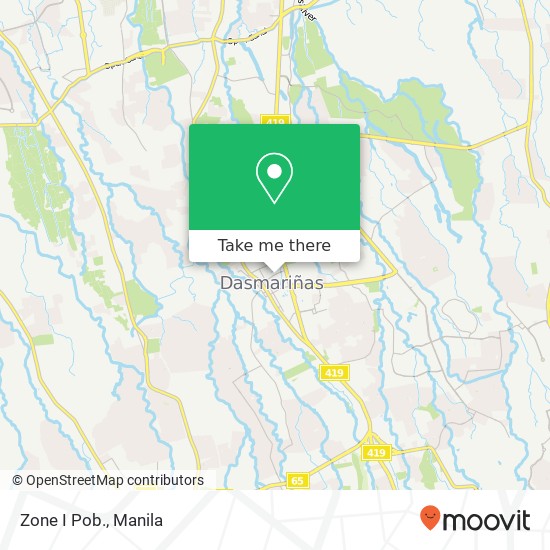 Zone I Pob. map