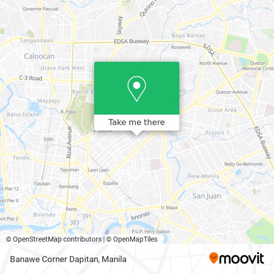 Banawe Corner Dapitan map