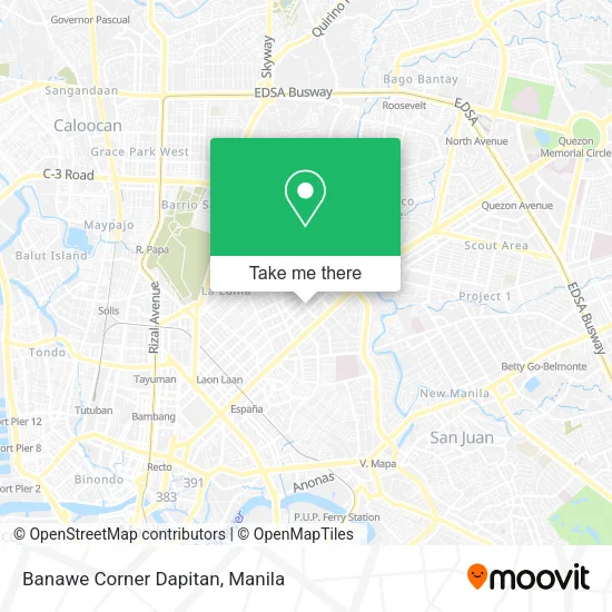 Banawe Corner Dapitan map