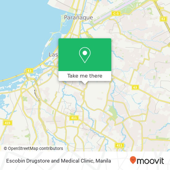 Escobin Drugstore and Medical Clinic map