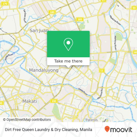 Dirt Free Queen Laundry & Dry Cleaning map