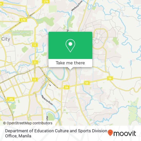 Department of Education Culture and Sports Division Office map