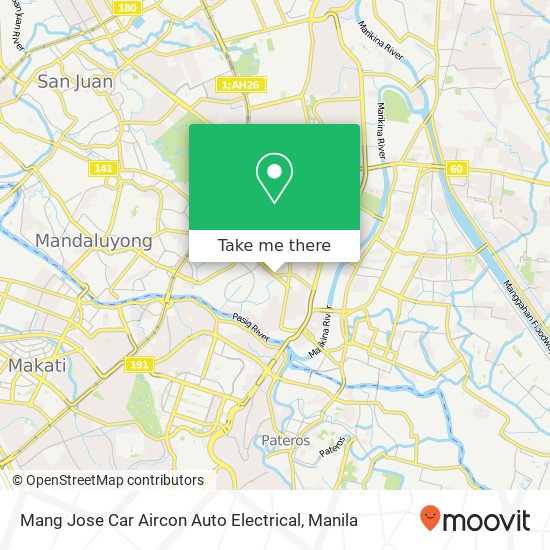 Mang Jose Car Aircon Auto Electrical map