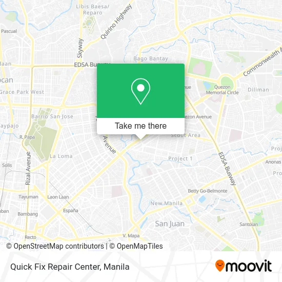 Quick Fix Repair Center map