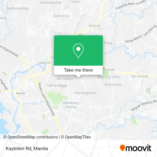 Kaybiten Rd map