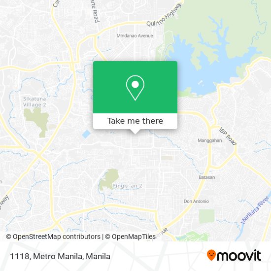1118, Metro Manila map