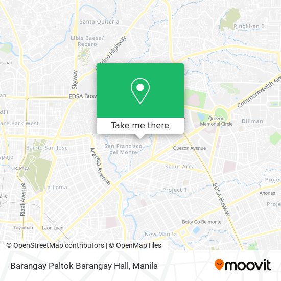 Barangay Paltok Barangay Hall map