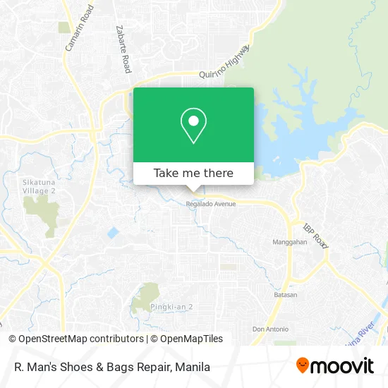 R. Man's Shoes & Bags Repair map