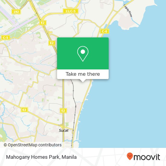 Mahogany Homes Park map