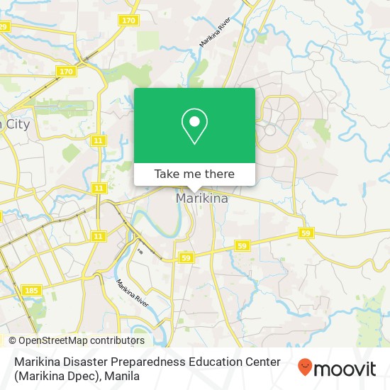 Marikina Disaster Preparedness Education Center (Marikina Dpec) map