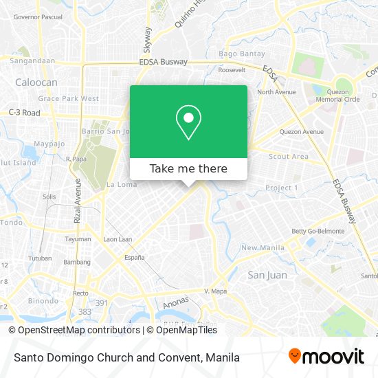 Santo Domingo Church and Convent map