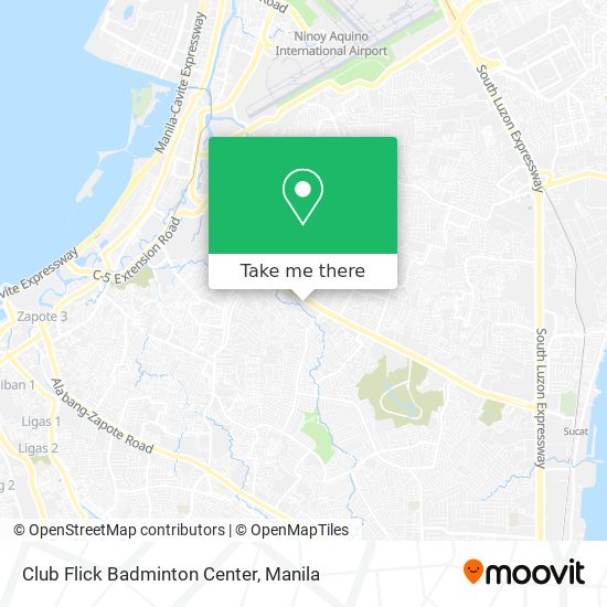 Club Flick Badminton Center map
