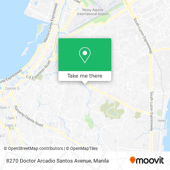 8270 Doctor Arcadio Santos Avenue map