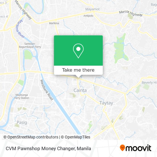 CVM Pawnshop Money Changer map