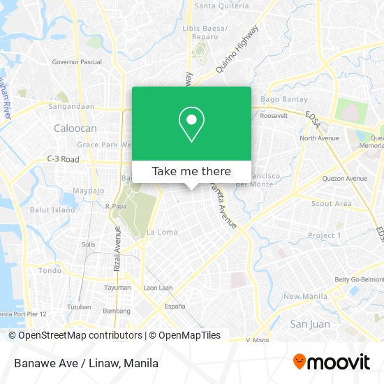Banawe Ave / Linaw map