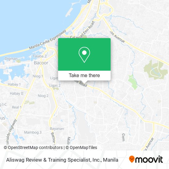 Aliswag Review & Training Specialist, Inc. map