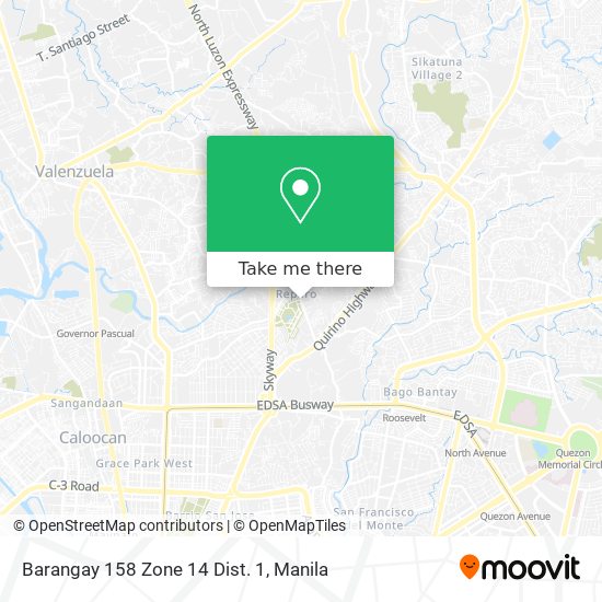 Barangay 158 Zone 14 Dist. 1 map