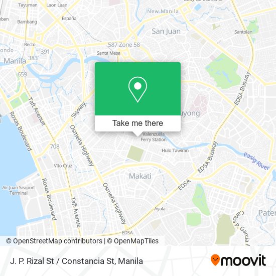 J. P. Rizal St / Constancia St map