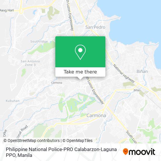 Philippine National Police-PRO Calabarzon-Laguna PPO map