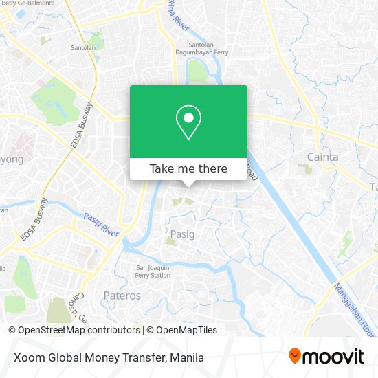 Xoom Global Money Transfer map