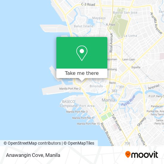 Anawangin Cove map