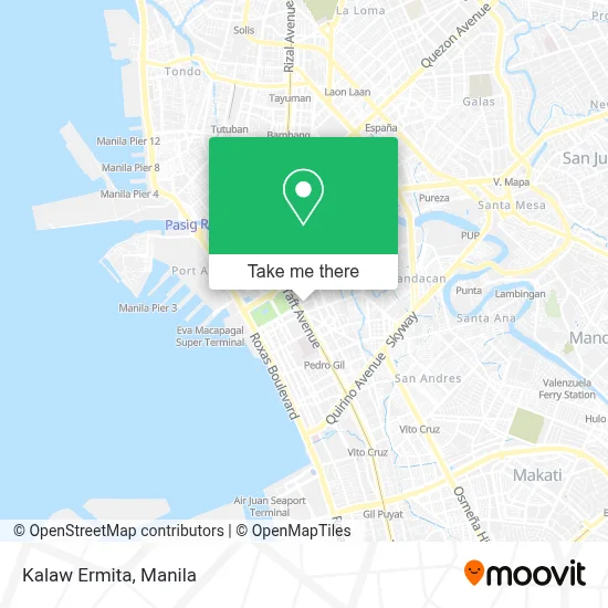 Kalaw Ermita map