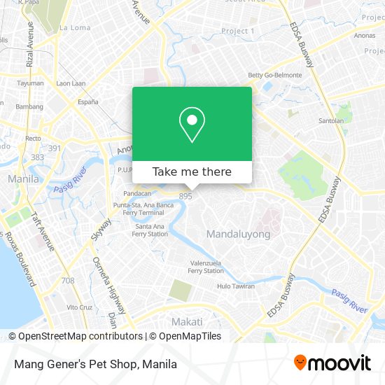 Mang Gener's Pet Shop map