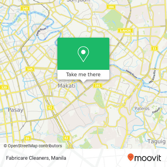 Fabricare Cleaners map