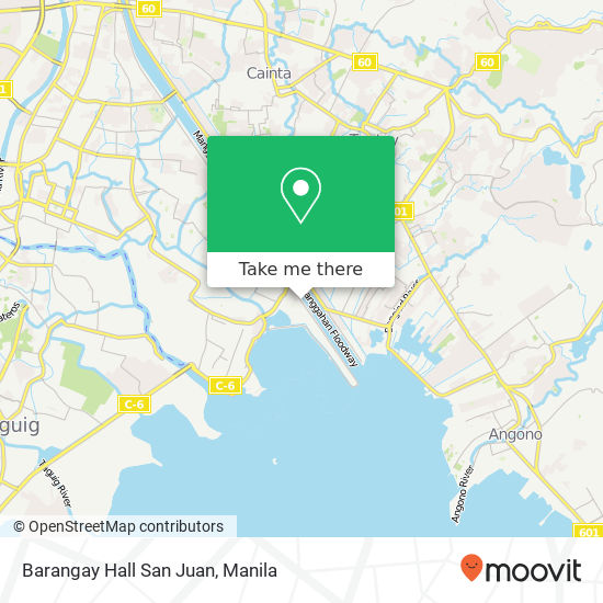 Barangay Hall San Juan map