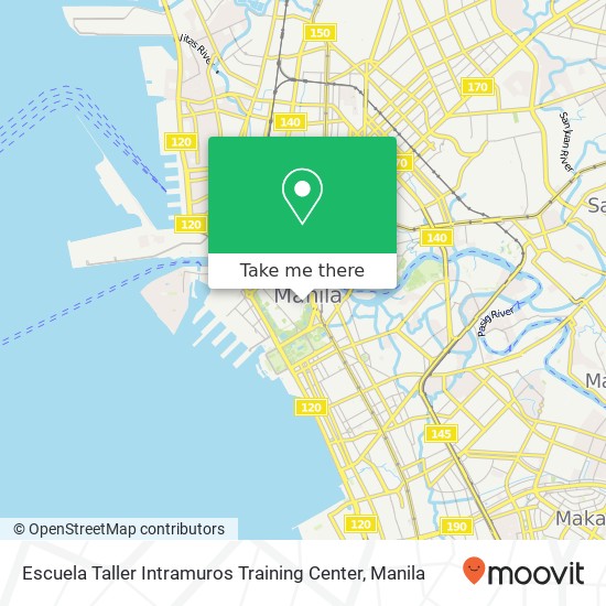 Escuela Taller Intramuros Training Center map