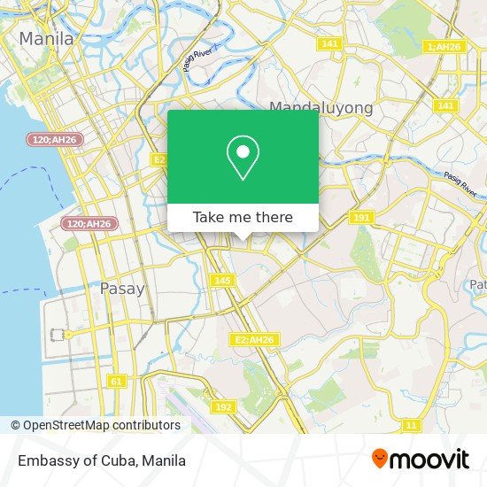 Embassy of Cuba map