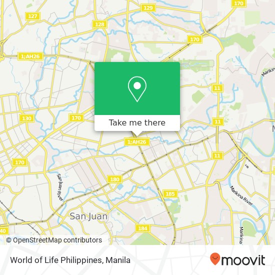World of Life Philippines map