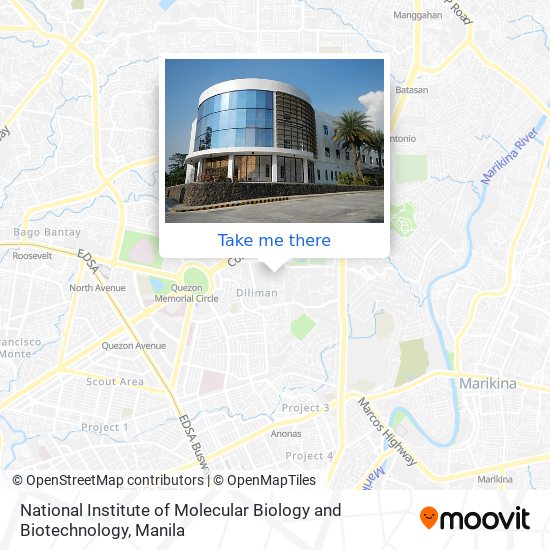 National Institute of Molecular Biology and Biotechnology map