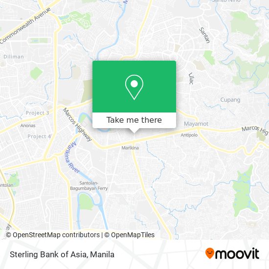 Sterling Bank of Asia map