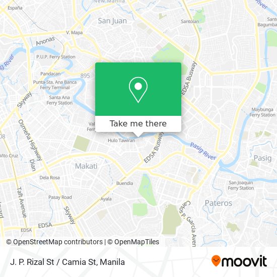 J. P. Rizal St / Camia St map