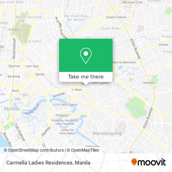 Carmella Ladies Residences map