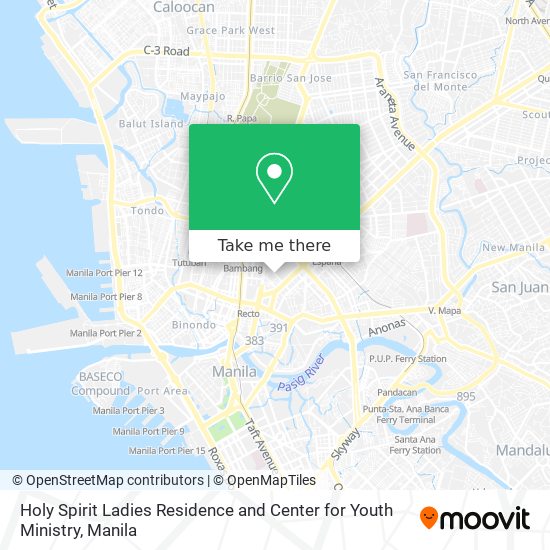 Holy Spirit Ladies Residence and Center for Youth Ministry map