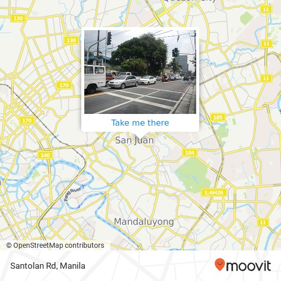 Santolan Rd map