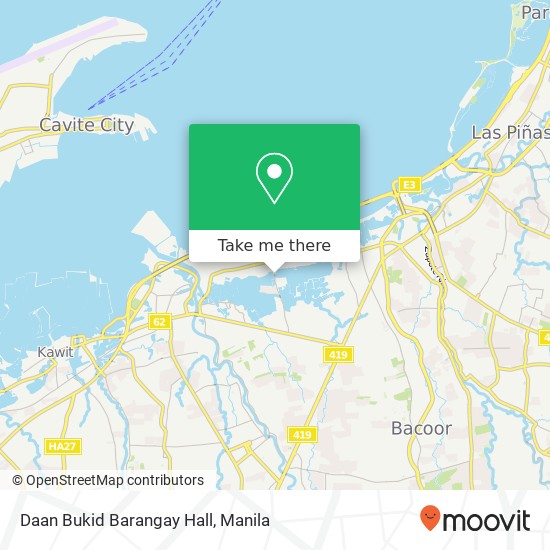 Daan Bukid Barangay Hall map