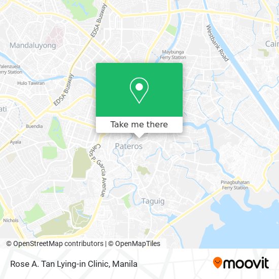 Rose A. Tan Lying-in Clinic map